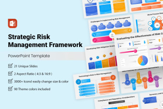 Strategic Risk Management Framework PowerPoint Template